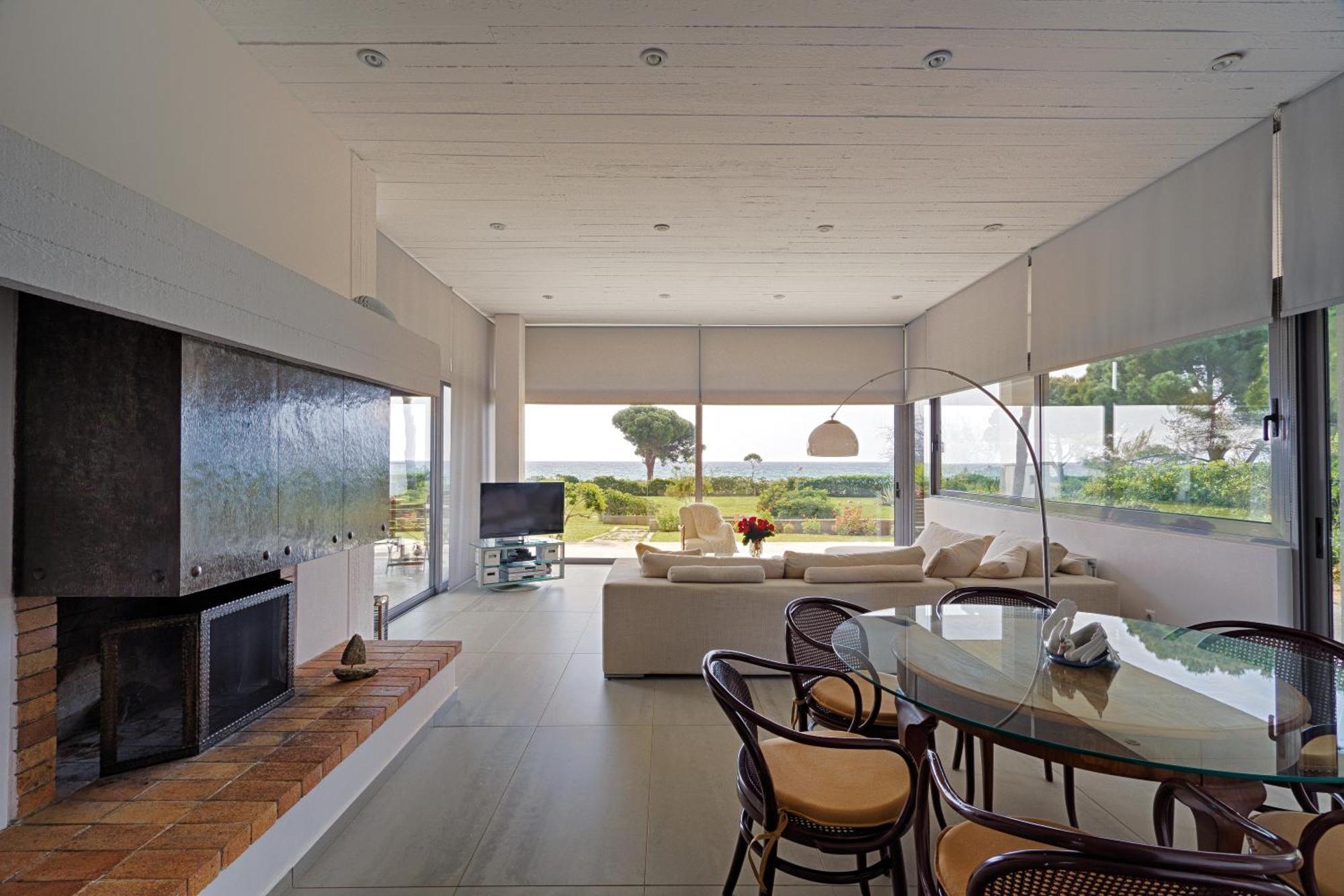 Beachfront Villa Hoopoe Schinias, Marathon Buitenkant foto